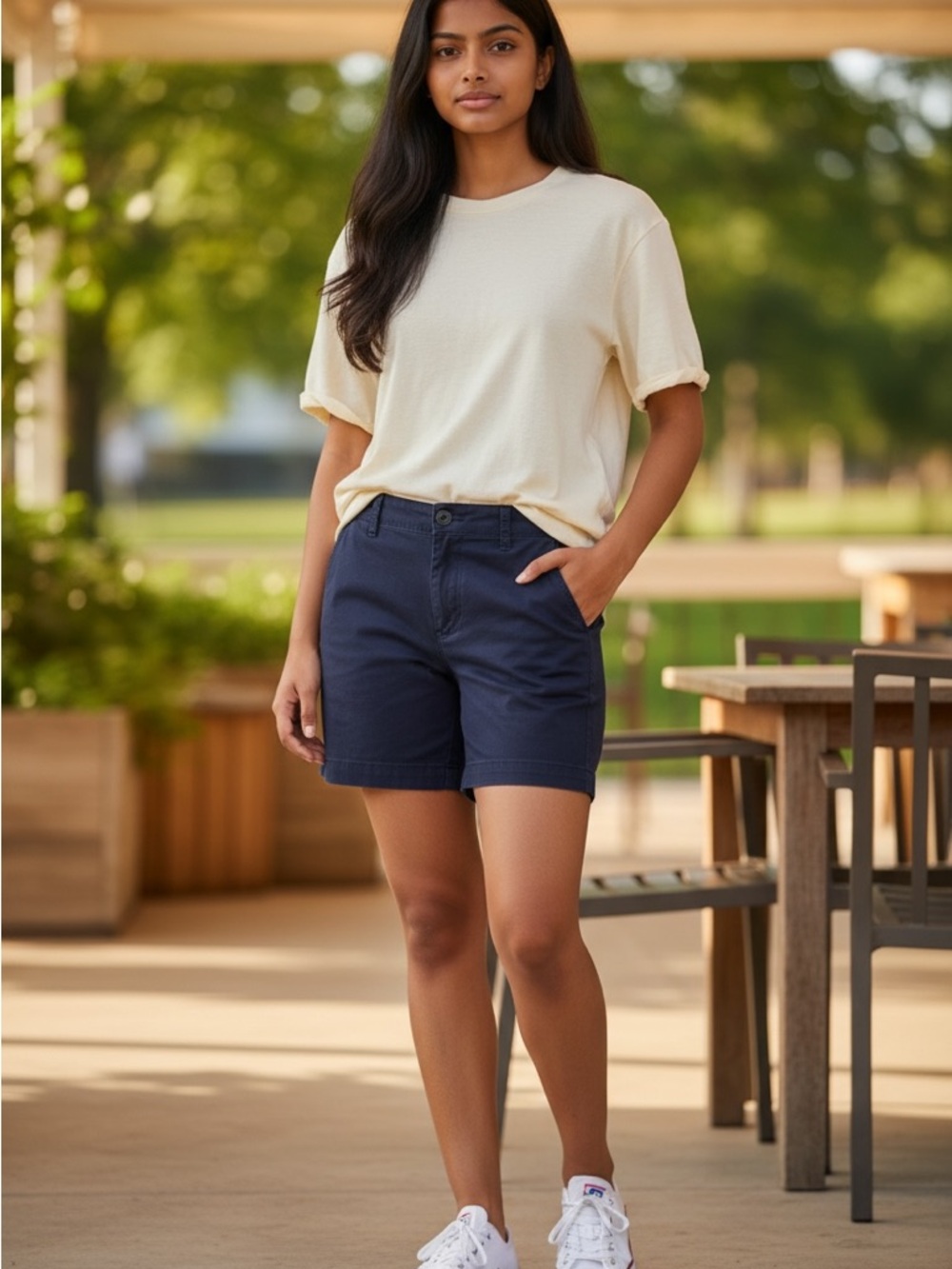 J. Crew Navy High-Rise Bermuda Shorts